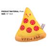 Dog Chew Toy Scentless Stress Relief Built-in Sounder Plush Pizza Stuffed Fast