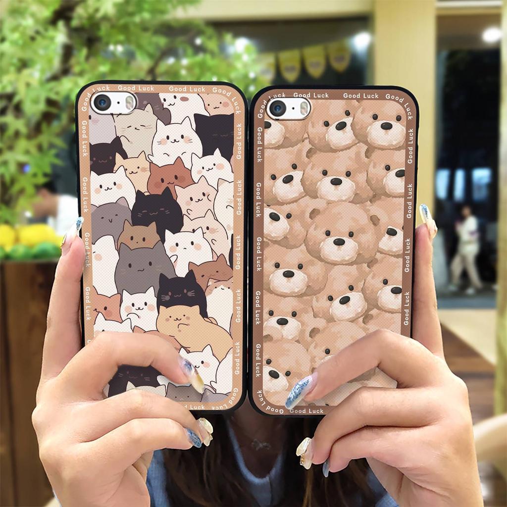 Cartoon Full Wrap Phone Case For Iphone 5/5S/SE/ip5/ip5S/ipSE TPU Durable Waterproof Cute Back Cover Fashion Design