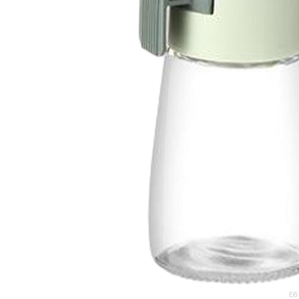 Measuring Seasoning Bottle Push Type Salts Control Jar Glass Limit Shaker