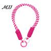 Colorful Macaron Lanyard Braided Rope Pendant Short Wrist Strap with Hanging Ring Wear-resistant Wear-Resistant Lightweight Portable Water Bottles