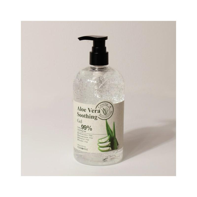 Foodaholic Aloe Vera Soothing Gel 500ml / Pump Type, Soothing Soothing Gel Moisturizing Cream Containing Centella Asiatica Extract