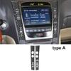 2Pcs Carbon Fiber Interior Central Console Side Cover Trim For Lexus GS 2006-11