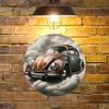 Vintage Ladybug Clouds Retro Car Metal Wall Art for Bedroom Shop Porch Decor