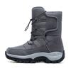 Plush Winter Snow Boots High-top Cotton Shoes Warm Outdoor Walking Hiking Shoes Unisex Anti-slip Boots Wear-resistant