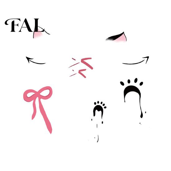 Funny Face Tattoos Halloween Tattoo Stickers, Waterproof Scary Makeup Decals for Party, Easy Apply Patch Temporary Wound Scar Body Art Kids