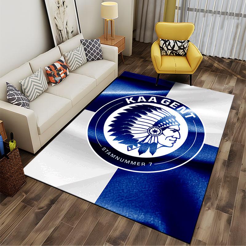 KAA Gent Logo Blue Pattern suitable as a non-slip mat for the living room or bedroom sofa