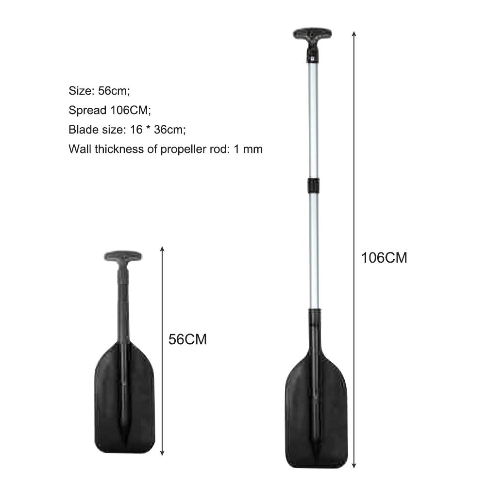 Inflatable Boat Paddle Raft Shaft Retractable Paddle Oar Portable Telescope Rafting Boating  with Handle Accessory
