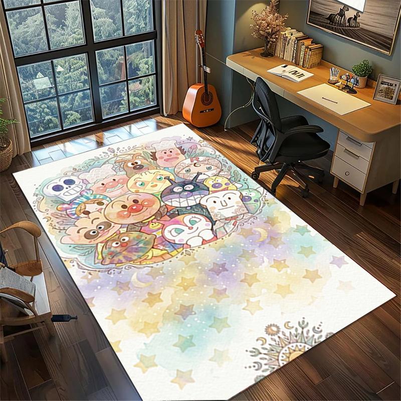 Washable Bread Superman Floor Mat Large Area Non Slip Rug Carpet Gamer Room Bedroom Decor