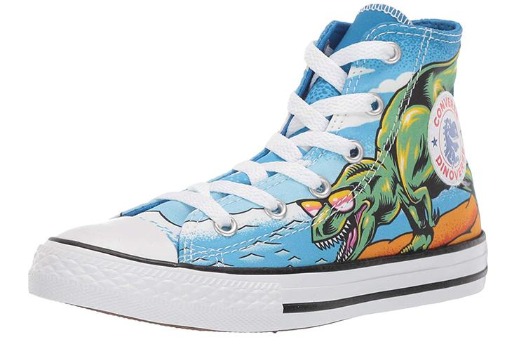 Converse Comfortable High Top Kids Canvas Shoes Dinosaur Party Teenagers 664246c