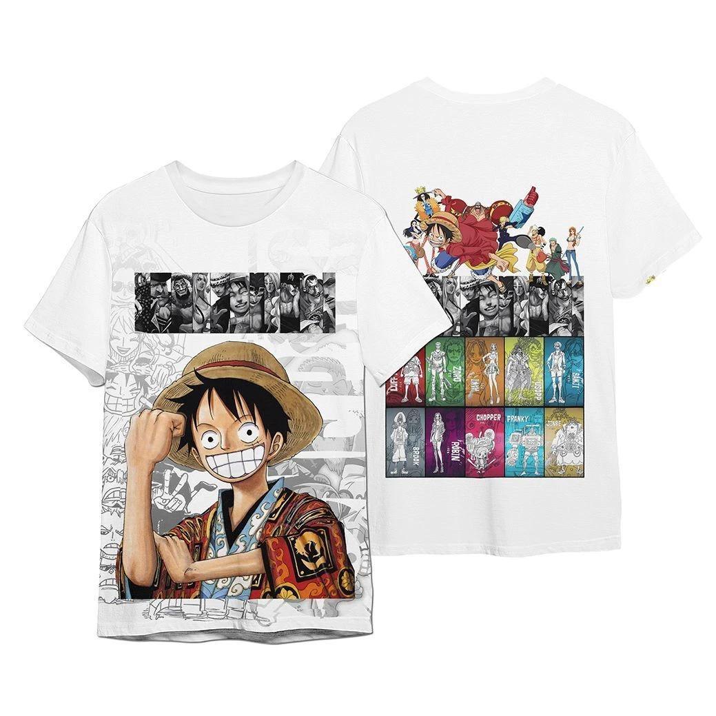 

One Piece Luffy Cosplay Anime Manga T-Shirt Tee Costumes Undershirt Polyester XL