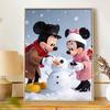 Disney Diamond Art Painting Kit 5D Diamond Snowman Painting Dot Art Gemstone Crystal Paint Diamond Home Wall Decor
