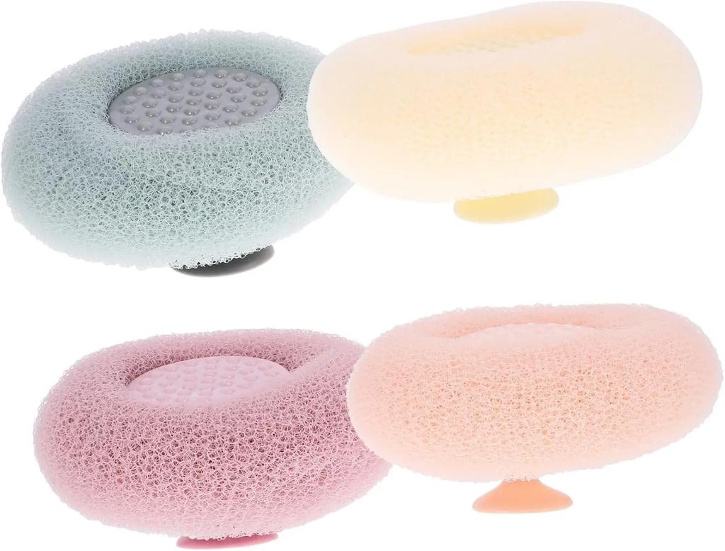 Shower Ball Body Scrubber 1Pc Suction Bath Ball Massage Bathing Skin Scrubber Bath Skin Cleaning Shower Brush Back Bath Wipe