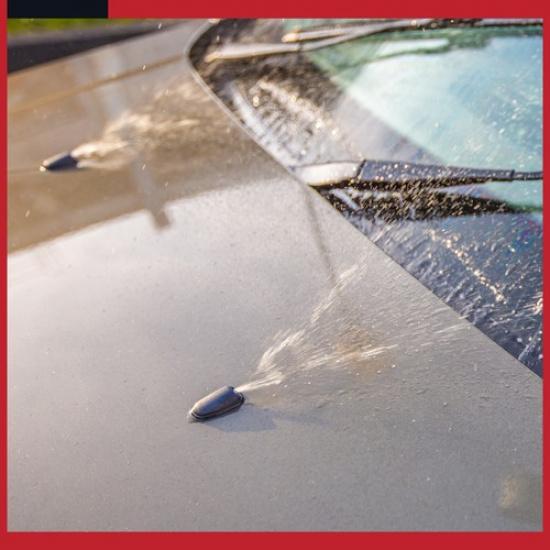 Toyota Tacoma Front Windshield Wiper Nozzles with Gaskets Black | Pack of 2 | Plastic | Easy Tallation | 3 Months