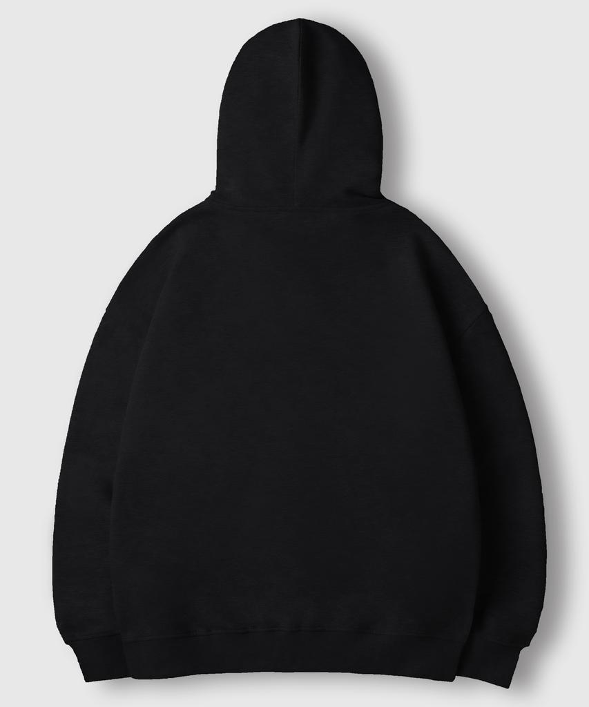 Lemain Second 2Way Oversized Sweat Zip-Up [Black]