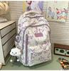 New Sweet Girl Backpack Waterproof Primary School Junior High School Student Schoolbag Printed Bamboo Literary Chinese Style Backpack