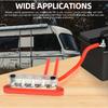 Bloco de Distribuição de Energia DaierTek com Barra de Barramento 12V com Tampa 5 x Terminais de Pino 1/4" Bloco Terminal Máx. 150A 48VDC Positivo Negativo para Automóvel