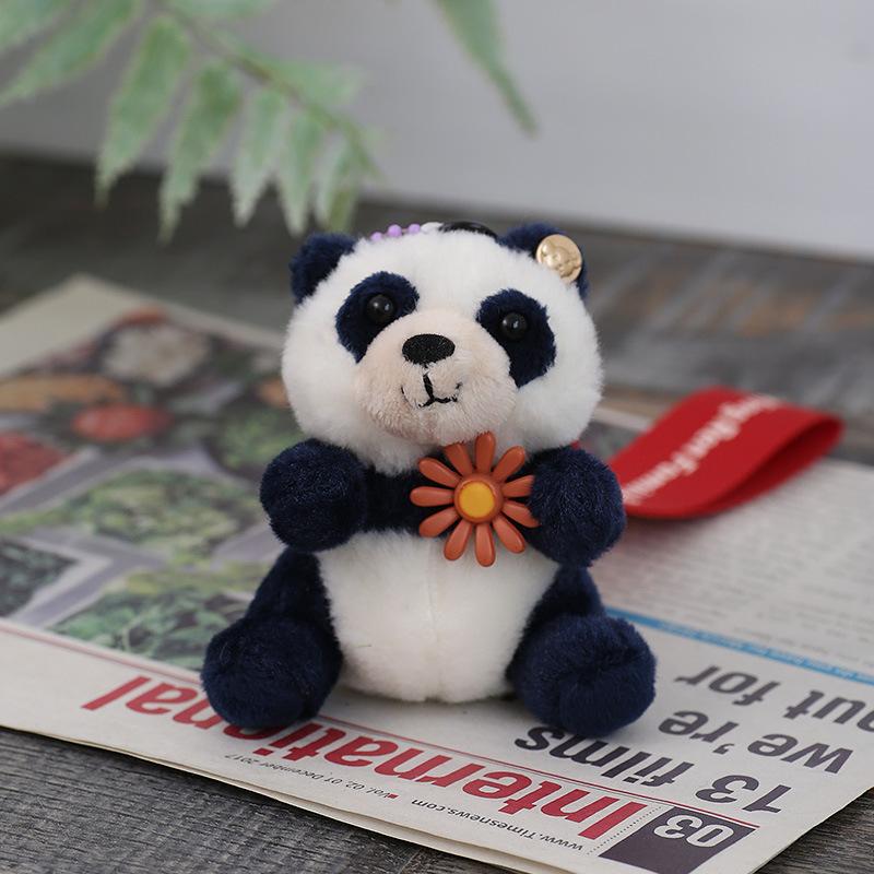 Panda Doll Plush Doll Pendant Keychain Toy Clothing Pendant Accessories Birthday Gift Girl Doll
