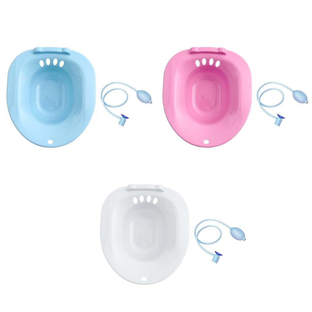 Women Elderly Toilet Seat Sitz Bath Basin Bidet Hip Bath Sturdy Comfortable