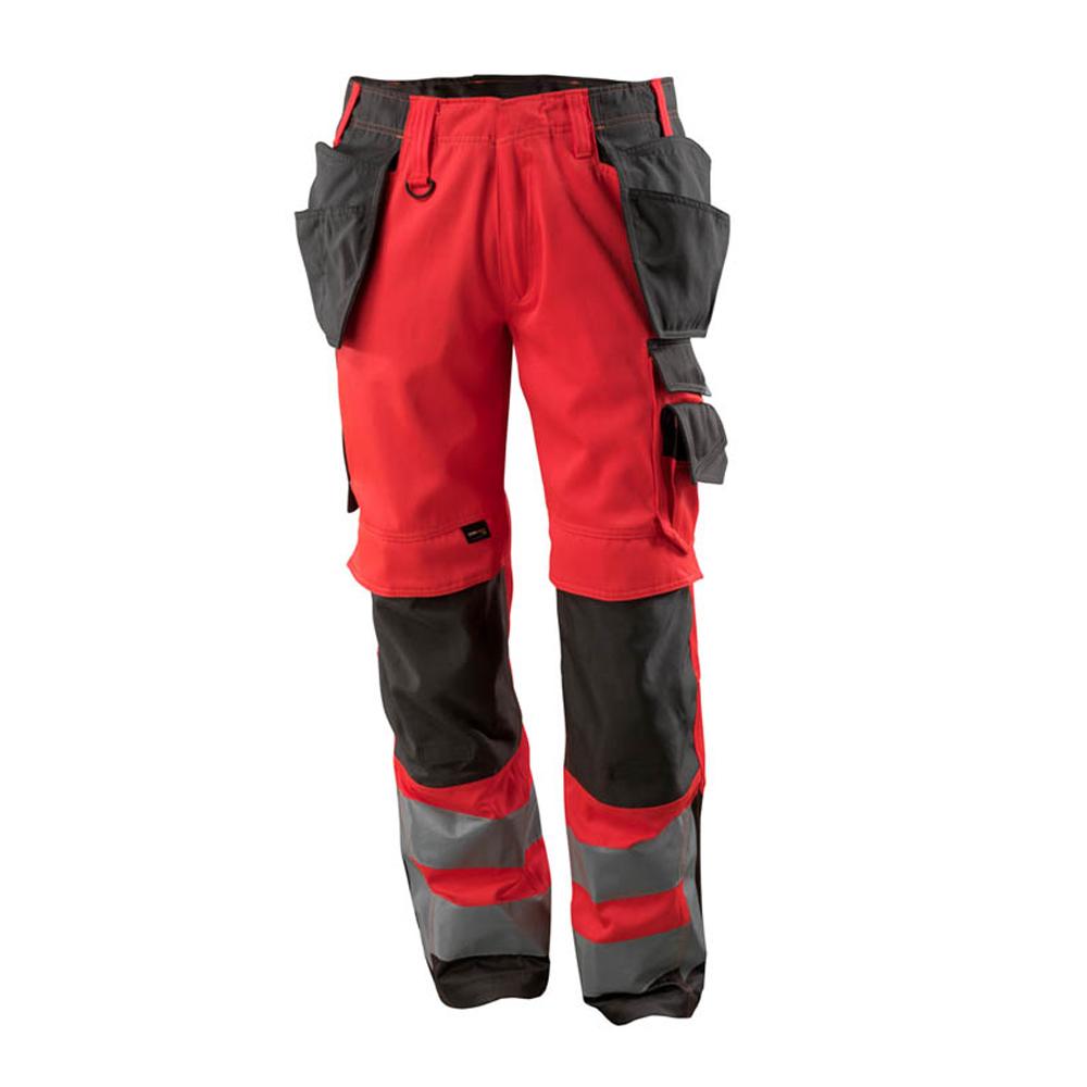 Mascot Mens Safe Supreme Wigan Hi-Vis Holster Pocket Work Trousers