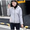 Women's Hooded Jacket Casual Basic Warm Velvet Lamb Parka Coat Autumn Winter Solid Color Light Soft Outerwear