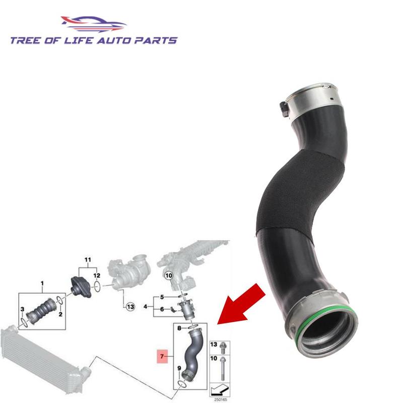 11617823237 7823237 Boost Air Intake Hose
