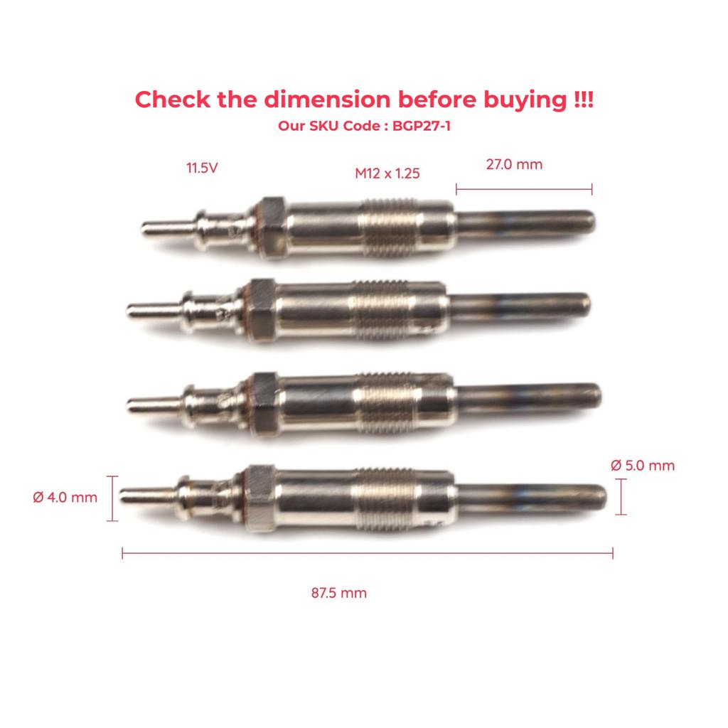 ESC Auto Teile EGP27-1 4 Pcs Heizung Glühkerzen GX86, 0011592601, GN961 für Mercedes Sprinter Vario 2,9 D Schiff Aus Der Türkei