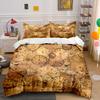 Vintage Clock Pattern Set Soft Comfortable Duvet Cover Bedding Set Included 1*Duvet Cover & 2*Pillowcases, Gift