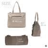 Guccio Italy Nylon Ruffle Tote A4 PC Stylish Water-Repellent Bag, Size, Compatible, Women's Fashion, 12-1159 (GREIGE)