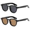 2PCS Simple Fashion Round Sunglasses Women Men Retro Trend Brand Sun Glasses Daily Leisure Business Male Female Glasses UV400