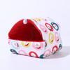 Winter Warm Cotton Nest for Small Pets - Hamster, Rabbit, Mouse House with Floral Design
