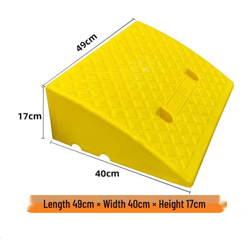 Non-Slip Plastic Curb Ramp for Cars and Stairs