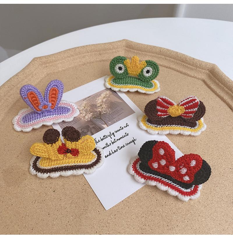 

5pcs Hand-made Knitted Khree-dimensional Hairpin