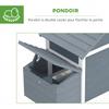 Chicken Coop on Legs, Cottage, Solid Fir Wood, 150.5 x 54 x 87 cm