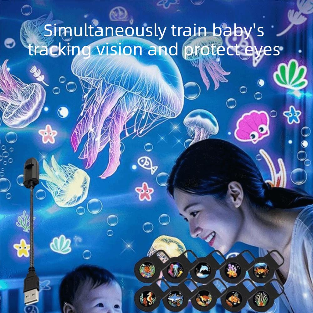 360 Degree Rotating Dreamy Ocean Projector Flexible Neck Party Ambient Light Ceiling Decoration