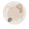 Modern Simple Round Crystal Velvet Carpet Easy To Care Computer Chair Floor Mat Bedroom Dresser Floor Mat Home Decor