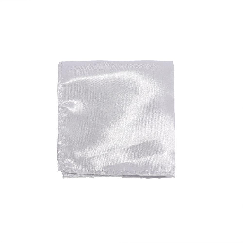 for Wedding Dress Party Men Satin Plain Solid Square Pocket Silk Pocket Square Hanky Handkerchief