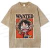 One Piece Anime Men T-shirt Vintage Washed Women Short Sleeve Tee Streetwear Casual Top Summer Y2k Clothes 2026 Unisex Oversized6