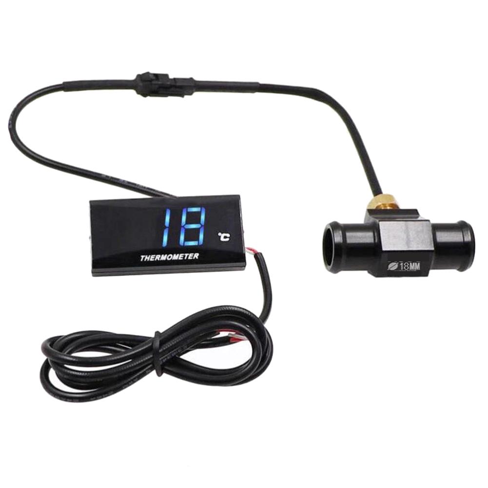 

Motorcycle Digital Water Temperature Meter With Hygrometer Sensor DC 12V Waterproof For Racing And Street Bikes