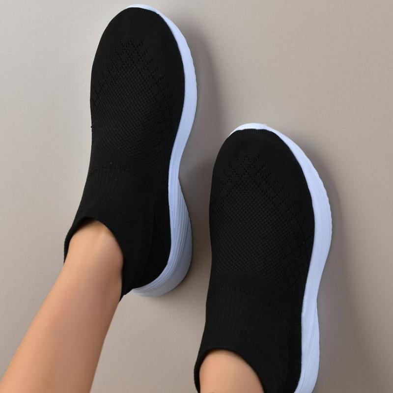 Fashion Women's Sneakers Flat Bottom Breathable High Quality Lightweight Socks Shoes Sleeve Mouth One Foot Stirrup Casual Shoes