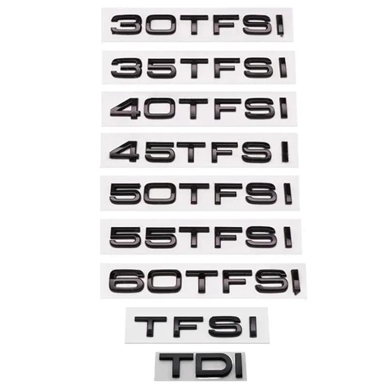 Car Styling 35 40 45 50 55  TFSI  Logo Emblem, Rear Trunk Badge Sticker Decal For A A4 A5 A6 A7 A8 Q3 Q5 Q6 Q7 Q8 Accessories