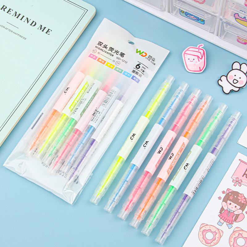 

Multi-Color Double-Ended Highlighter Set - Creative Markers for Students, Graffiti, and Hand Account Journaling.