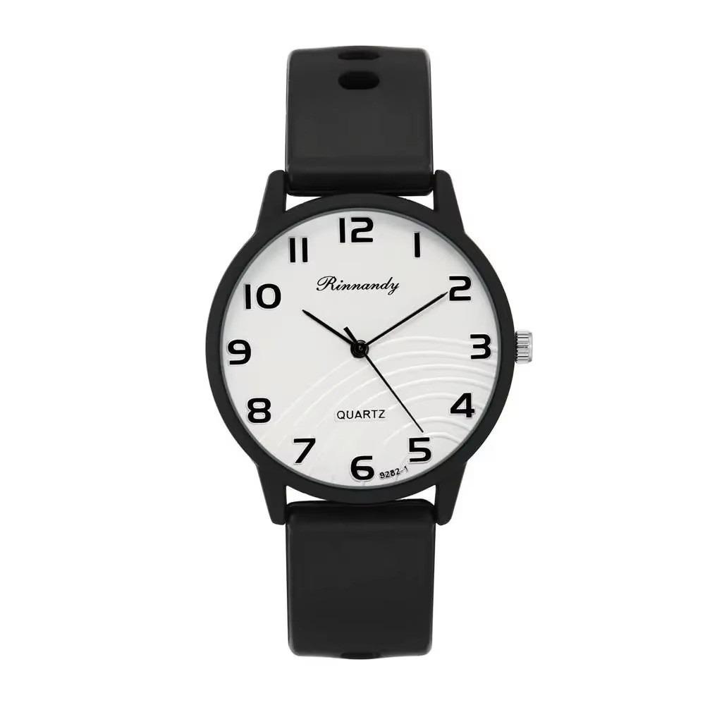 

Fashion Arabic Dial Women Watches Simple Silicone Band Ladies Quartz Watch Sports Ladies Clock Wristwatches Student Couple Gift чёрный