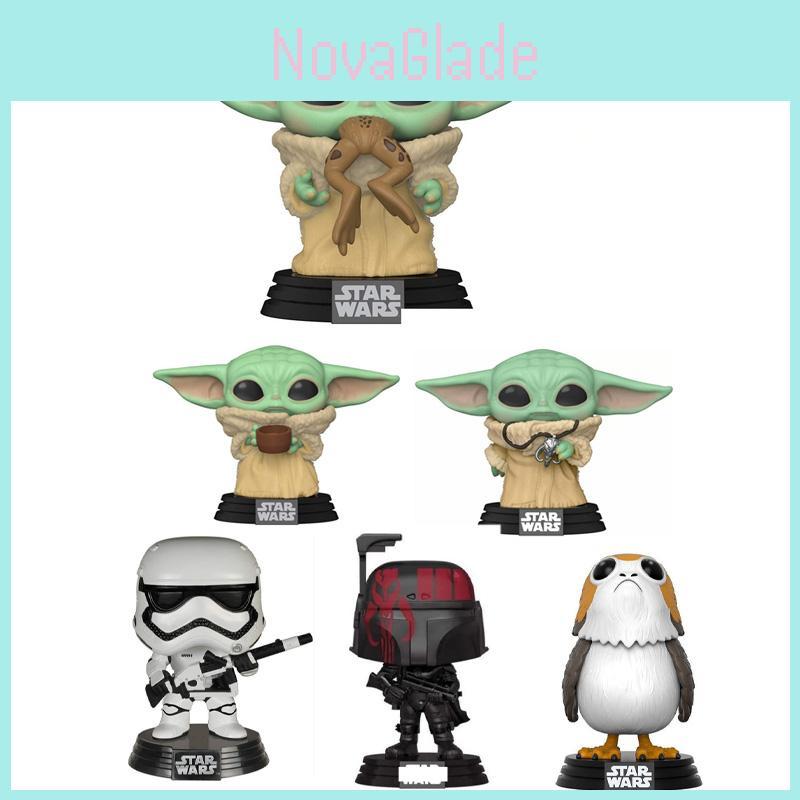 Star Wars Funko Pop Mandalorian Baby Yoda Boba Fett Action Figure Collectible**