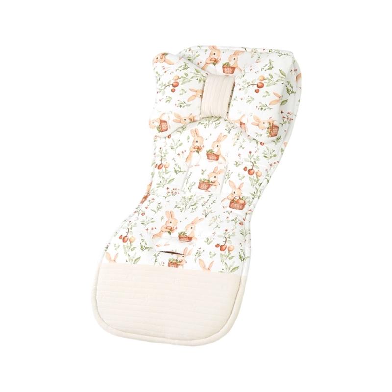 Strollers Seat Liner with Printed Pattern Pushchair Mattress Chair Pad Baby Carriers Cushion Seat Pad Infant Supply