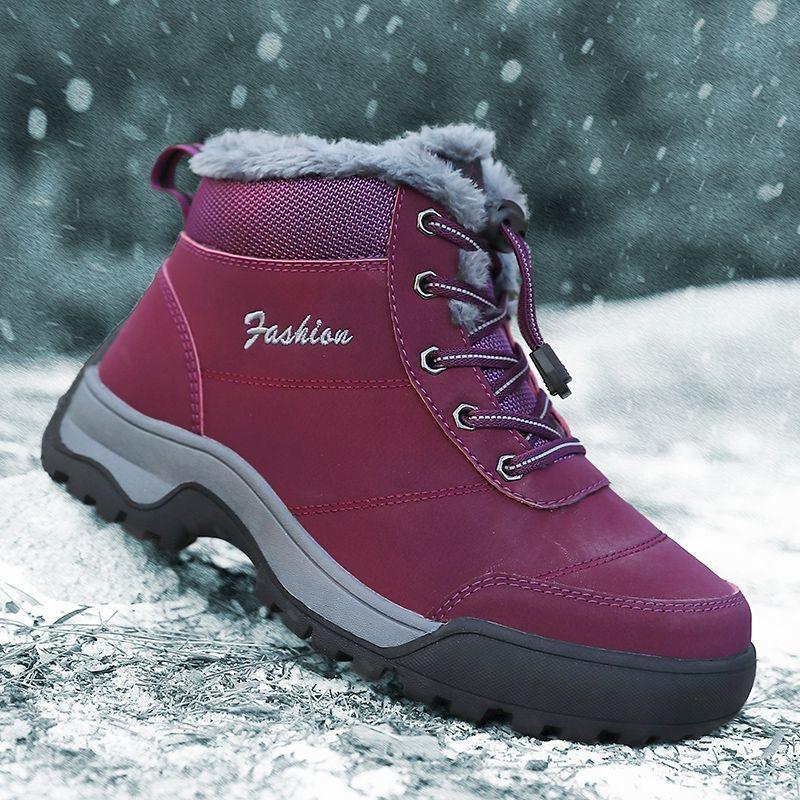 Warm Fur Lightweight Cotton Shoes Men Walking Footwear Male Winter Shoes Sneakers