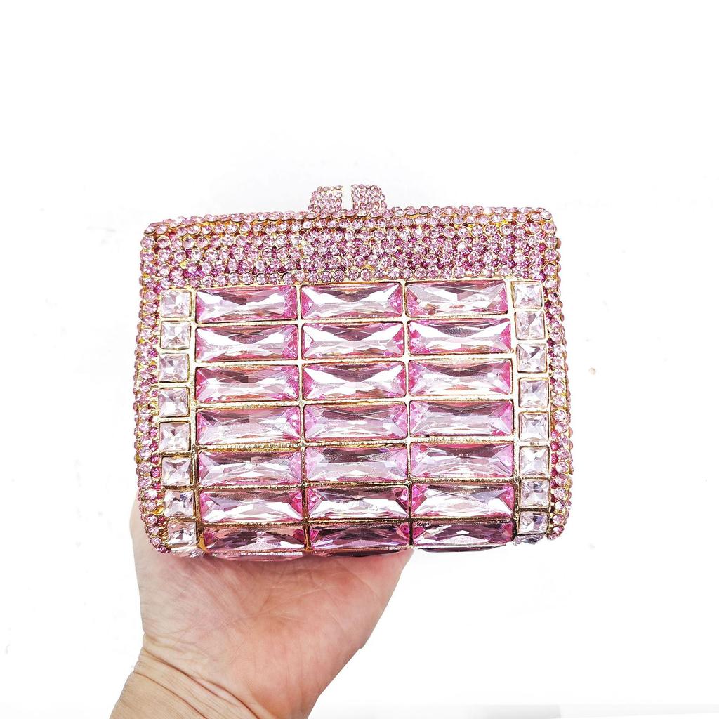 New Diamond Dinner Bag Glass Rhinestone Banquet Rhinestone Clutch Purse