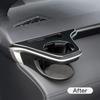 Tsuchiya Yac Air Conditioner Drink Holder Black Silver For Toyota Corolla Cross 
