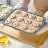 Cupcake Maker Mold Silicone Muffin Pan for Baking, 6/12-Cavity Easy Release Cake Flexible Baking Cups Mold, Food Grade Nonstick Kitchen