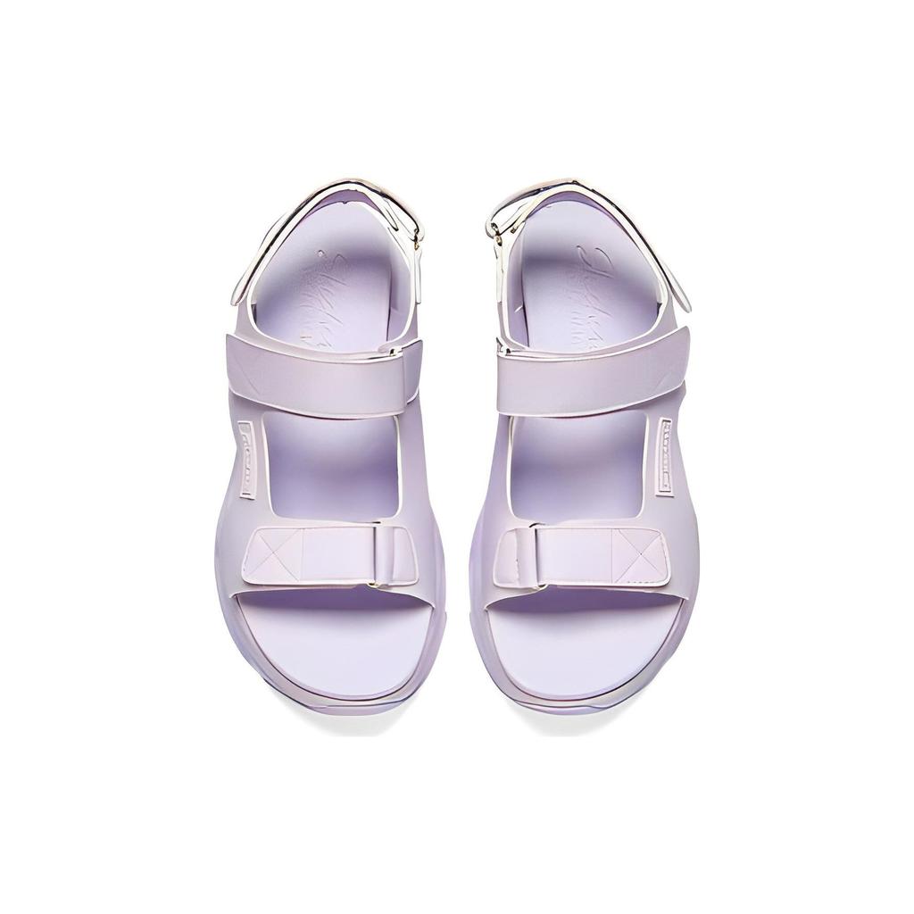 Skechers DLites 4.0 Leather Comfortable Beach Sandals Women Sandals Purple 119846-LAV