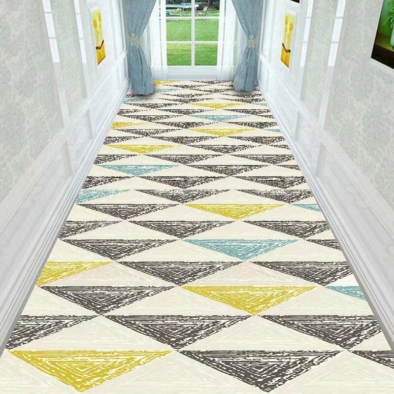 Retro Persian Corridor Long Carpet Geometric Decoration Home Hallway Runner Rugs Apartment Stair Aisle Custom Non-slip Floor Mat